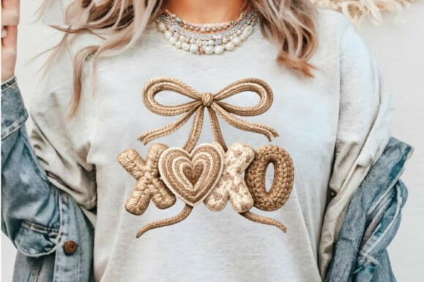 DTF "Faux Yarn RETRO VALENTINE"