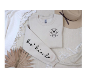 DTF Front & Sleeve "Be Kind"