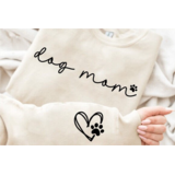 DTF Front & Sleeve "Dog Mom" DTF Front & Sleeve "Dog Mom"