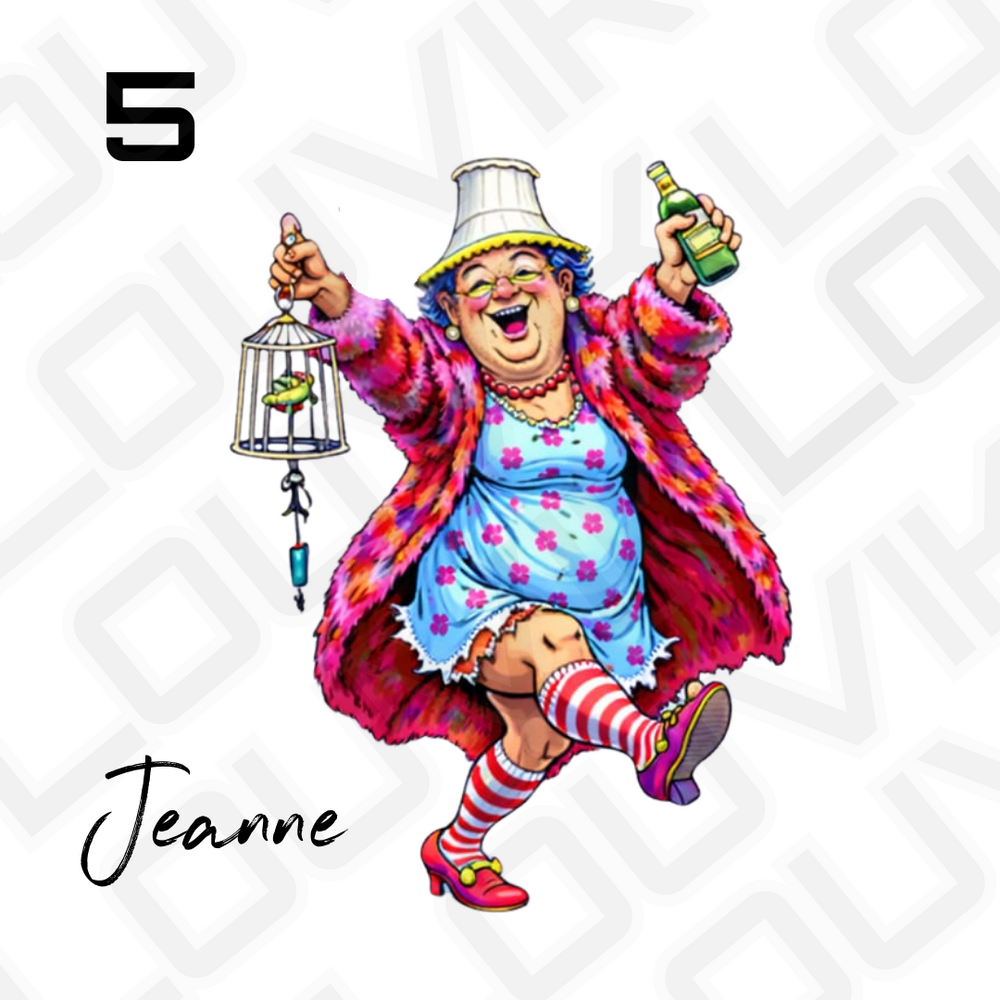 LouVik Oilsjt Voil Jeannet Strijkafbeelding