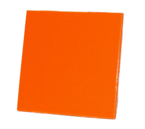 Porseleinen tegel (10 x10 cm) ORANJE