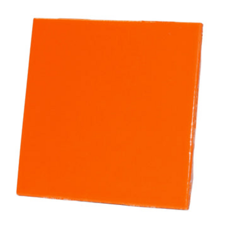 Porseleinen tegel (10 x10 cm) ORANJE