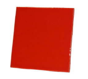 Porseleinen tegel (10 x10 cm) ROOD