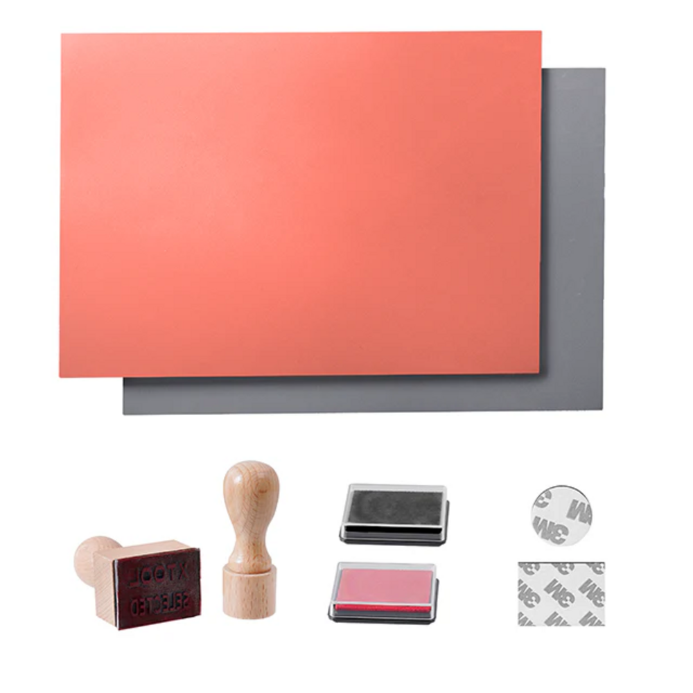 Graveerbare Rubberen Stempel Set