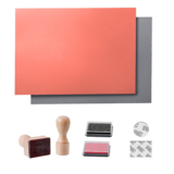 Graveerbare Rubberen Stempel Set