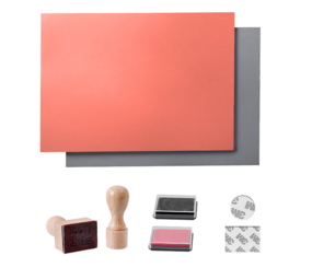 Graveerbare Rubberen Stempel Set