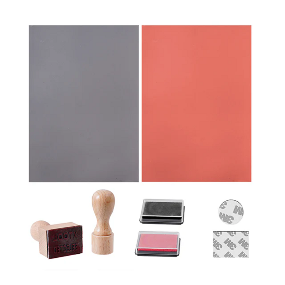 Graveerbare Rubberen Stempel Set