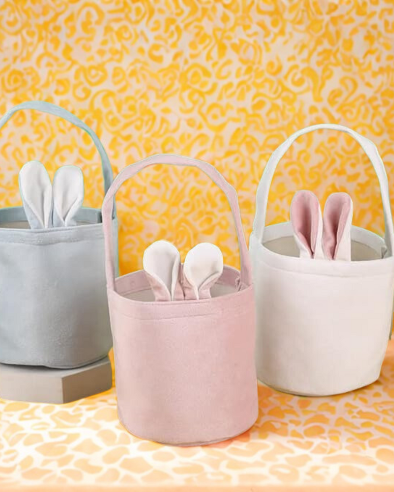 Fluwelen Paasmandje (verschillende kleuren)