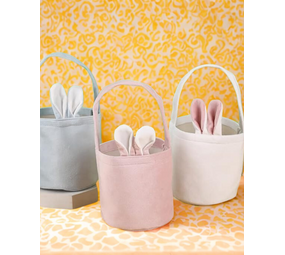 Fluwelen Paasmandje (verschillende kleuren)