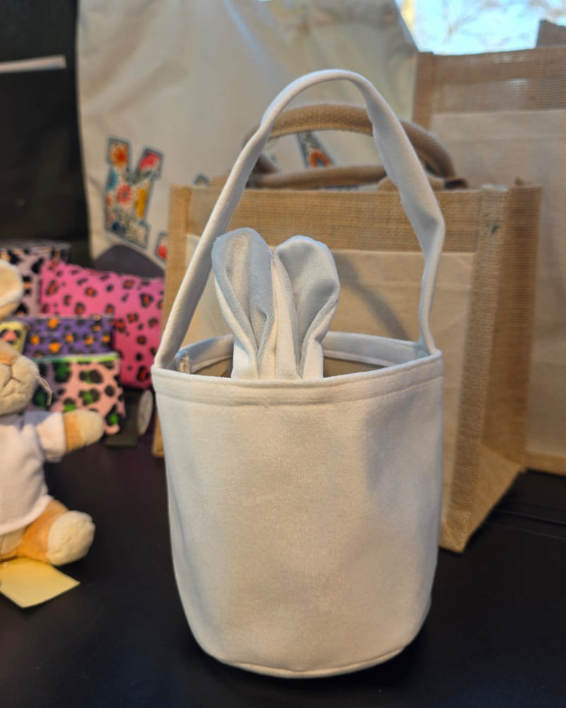 Fluwelen Paasmandje (verschillende kleuren)