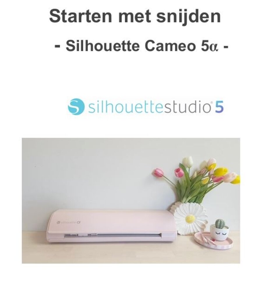 Starten met snijden - Cameo 5  Alpha