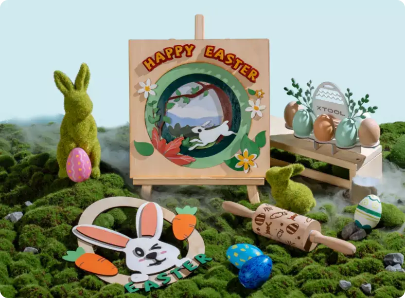 Start met laserprojecten voor Pasen met extra korting op je machine