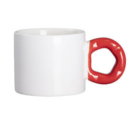 Mok met donut-handvat ROOD