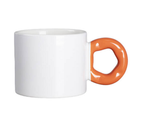 Mok met donut-handvat ORANJE