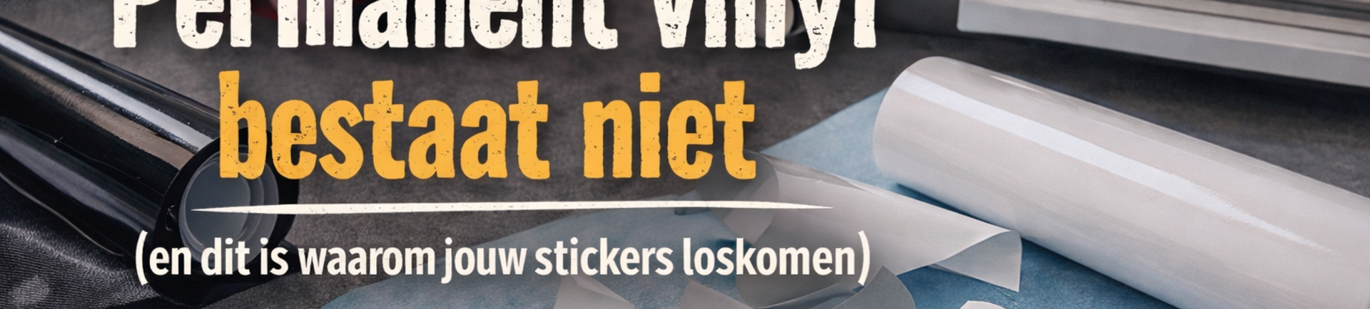 Permanente vinyl bestaat niet