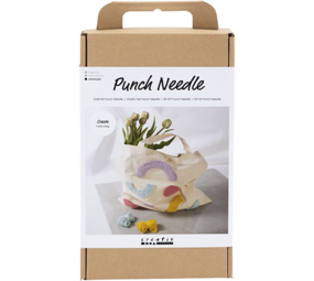 Hobbyset punch needle – draagtas in pastelkleuren