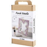 Hobbyset punch needle – statementspiegel in pastelkleuren Hobbyset punch needle – statementspiegel in pastelkleuren
