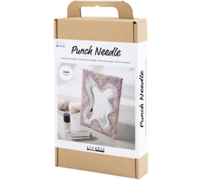 Creativ Company Hobbyset punch needle – statementspiegel in pastelkleuren Creativ Company Hobbyset punch needle – statementspiegel in pastelkleuren
