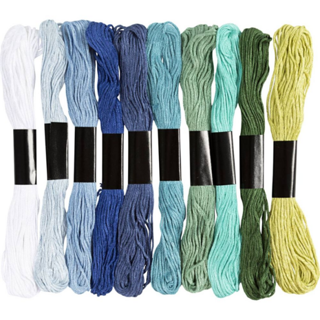 Borduurgaren 1 mm – 10 strengen van 8 meter Borduurgaren 1 mm – 10 strengen van 8 meter