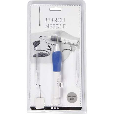 Punch needle met 3 naalden – softgrip set 13 cm Punch needle met 3 naalden – softgrip set 13 cm