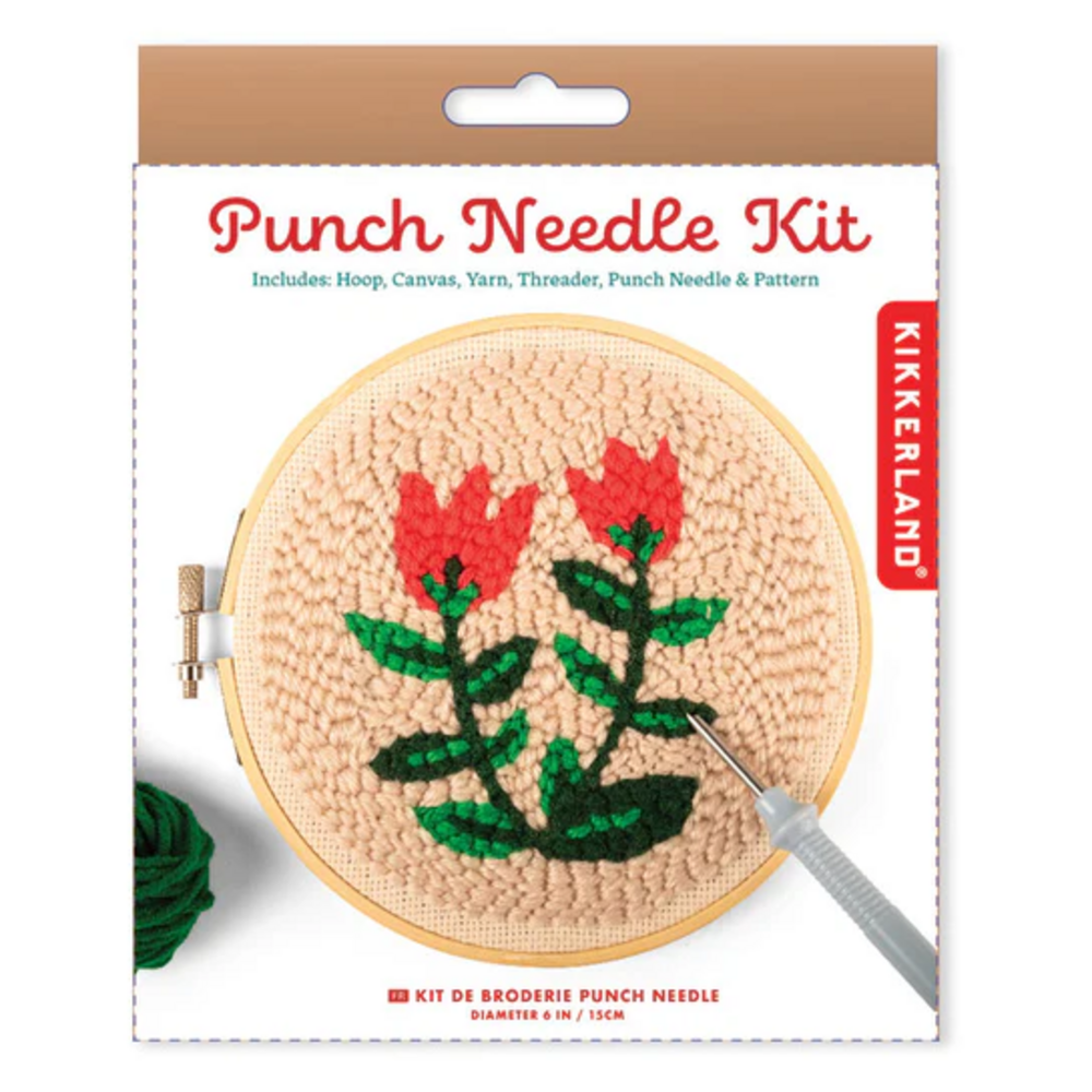 Kikkerland Punch Needle Kit – Complete starterset voor beginners