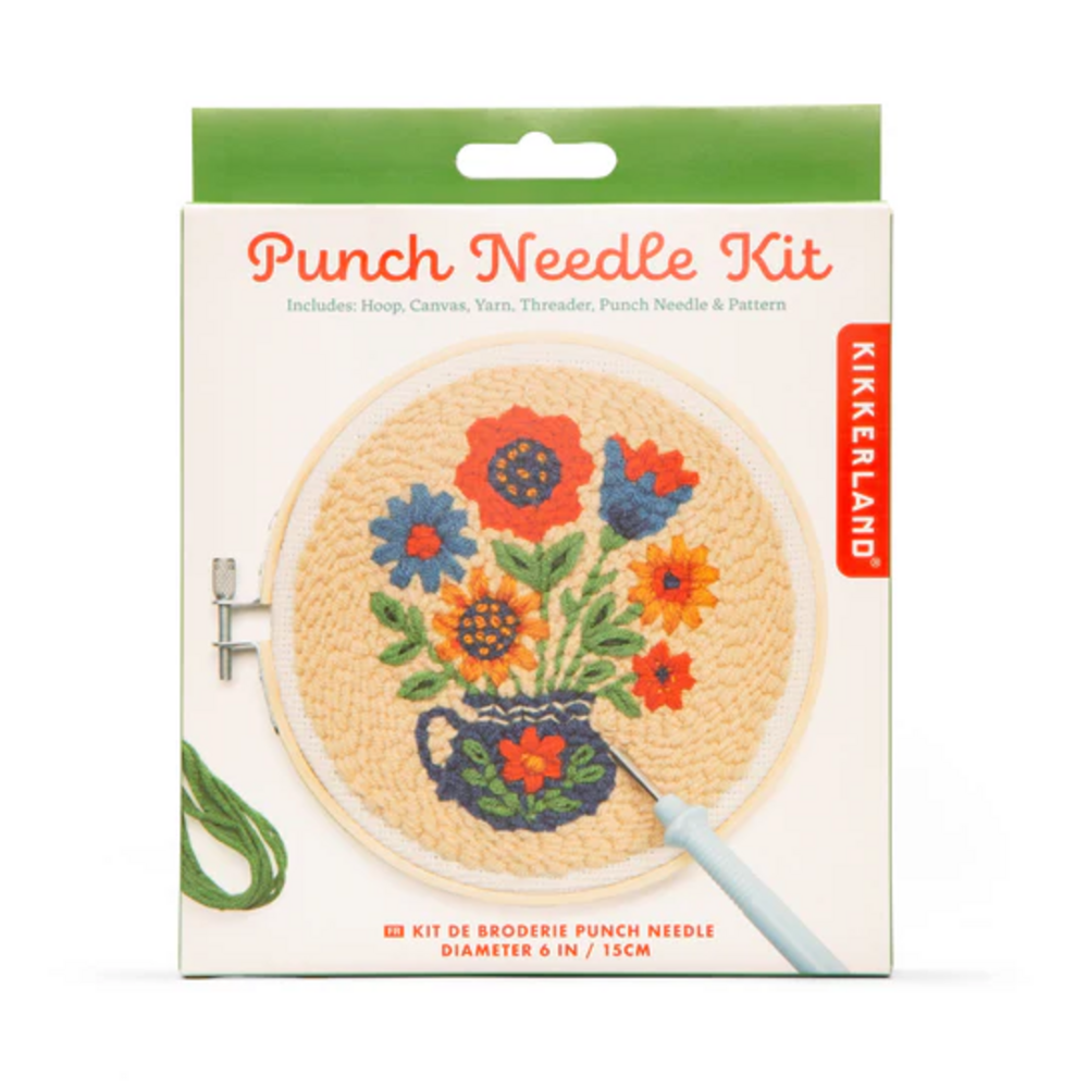 Kikkerland Punch Needle Kit – Complete starterset voor beginners