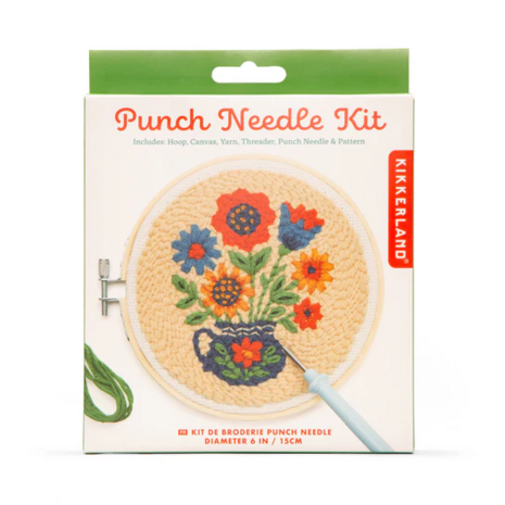Kikkerland Punch Needle Kit – Complete starterset voor beginners