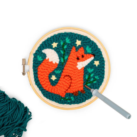 Kikkerland Punch Needle Kit – Complete starterset voor beginners
