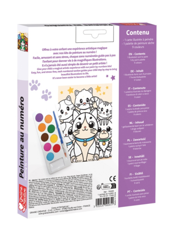Schilderen op Nummer Cat Lover voor Kinderen – Canvas op doek 18 × 22 cm – Vanaf 8 jaar Schilderen op Nummer Cat Lover voor Kinderen – Canvas op doek 18 × 22 cm – Vanaf 8 jaar