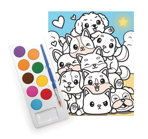 Schilderen op Nummer Loyal Crew voor Kinderen – Canvas 18 × 22 cm – Vanaf 8 jaar Schilderen op Nummer Loyal Crew voor Kinderen – Canvas 18 × 22 cm – Vanaf 8 jaar