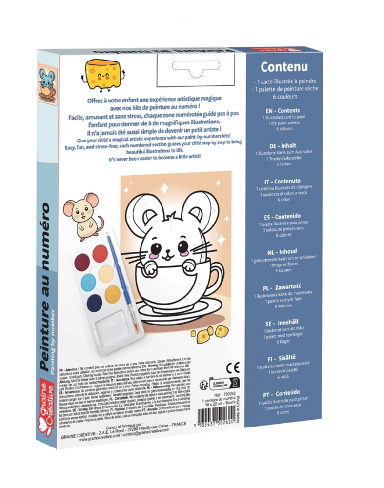 Schilderen op Nummer Piko voor Kinderen – Canvas 18 × 22 cm – Vanaf 4 jaar Schilderen op Nummer Piko voor Kinderen – Canvas 18 × 22 cm – Vanaf 4 jaar