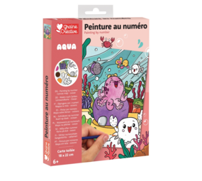 Schilderen op Nummer Aqua voor Kinderen – Canvas op doek 18 × 22 cm – Vanaf 6 jaar Schilderen op Nummer Aqua voor Kinderen – Canvas op doek 18 × 22 cm – Vanaf 6 jaar