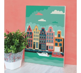 Schilderen op nummer Amsterdam - 20 × 30 cm Schilderen op nummer Amsterdam - 20 × 30 cm