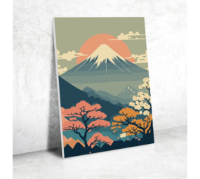 Schilderen op nummer Mount Fuji – 30 × 40 cm Schilderen op nummer Mount Fuji – 30 × 40 cm