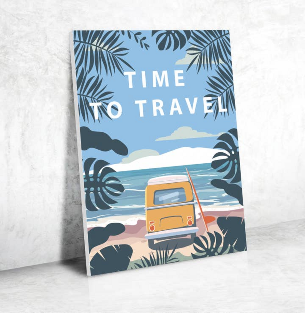 Schilderen op nummer Time to Travel – 30 × 40 cm Schilderen op nummer Time to Travel – 30 × 40 cm