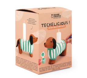 DIY Keramiek beschilderen Teckel – Kandelaar DIY Keramiek beschilderen Teckel – Kandelaar