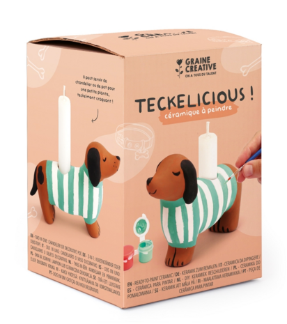DIY Keramiek beschilderen Teckel – Kandelaar DIY Keramiek beschilderen Teckel – Kandelaar