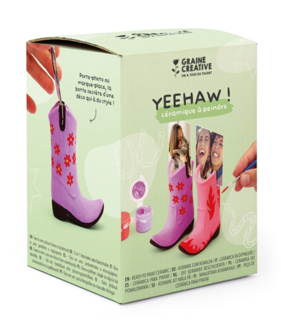DIY Keramiek beschilderen Cowboylaars – Foto- & Plaatskaarthouder DIY Keramiek beschilderen Cowboylaars – Foto- & Plaatskaarthouder