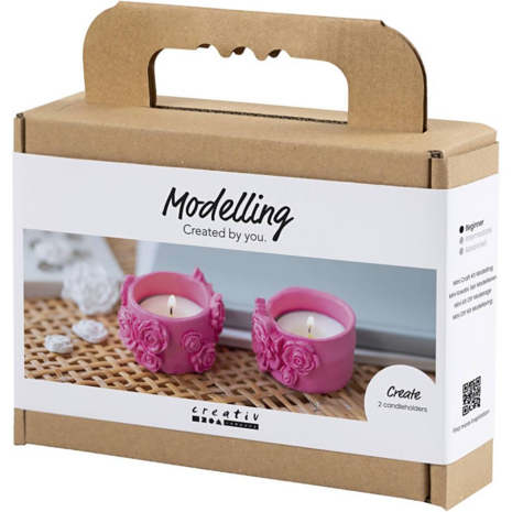 Mini Hobbyset Boetseren Theelichthouders Mini Hobbyset Boetseren Theelichthouders