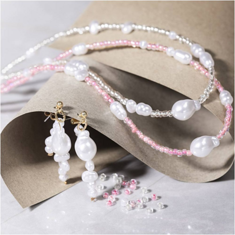 Mini Hobbyset Sieraden | Halskettingen & Oorbellen met Glanzende Bedels Mini Hobbyset Sieraden | Halskettingen & Oorbellen met Glanzende Bedels