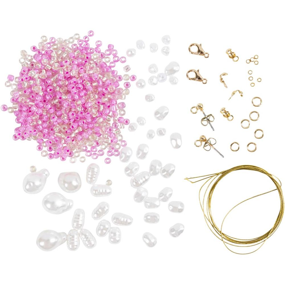 Mini Hobbyset Sieraden | Halskettingen & Oorbellen met Glanzende Bedels Mini Hobbyset Sieraden | Halskettingen & Oorbellen met Glanzende Bedels