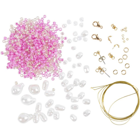 Mini Hobbyset Sieraden | Halskettingen & Oorbellen met Glanzende Bedels Mini Hobbyset Sieraden | Halskettingen & Oorbellen met Glanzende Bedels