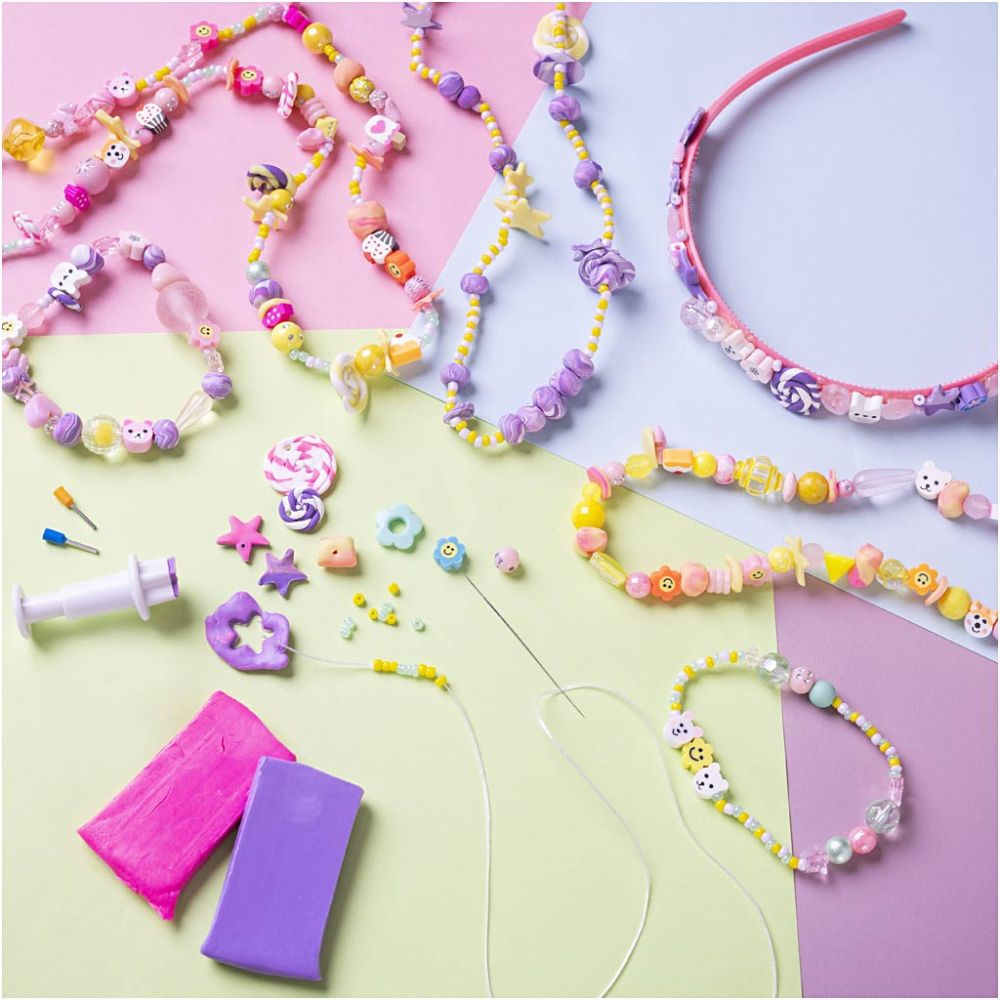 Hobbyset Sieraden Kids | Maak Kleurrijke Armbandjes & Kettingen Hobbyset Sieraden Kids | Maak Kleurrijke Armbandjes & Kettingen