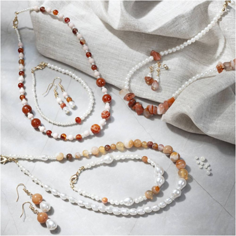 Hobbyset Sieraden | Agaat Ketting, Armband & Oorbellen Maken Hobbyset Sieraden | Agaat Ketting, Armband & Oorbellen Maken