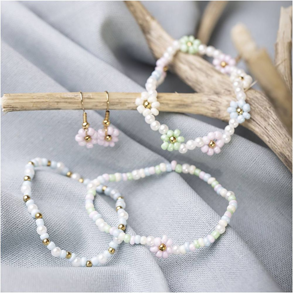 Mini Hobbyset Sieraden | Elastische Armband & Oorbellen Maken