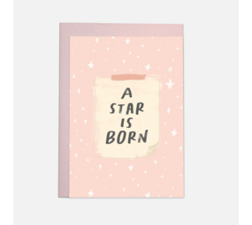 Kaart Blanche Wenskaart - A Star Is Born Kaart Blanche Wenskaart - A Star Is Born