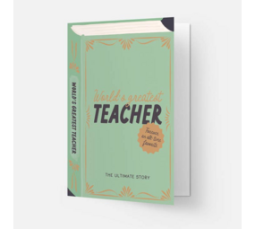 Kaart Blanche Dubbele Wenskaart - World's Greatest Teacher Kaart Blanche Dubbele Wenskaart - World's Greatest Teacher
