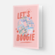 Kaart Blanche Dubbele Wenskaart - Let's Boogie
