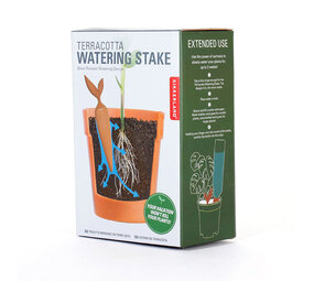 Kikkerland Terracotta Watering Stake Kikkerland Terracotta Watering Stake