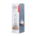 Kikkerland Storm Glass met Beukenhouten Voet Kikkerland Storm Glass met Beukenhouten Voet